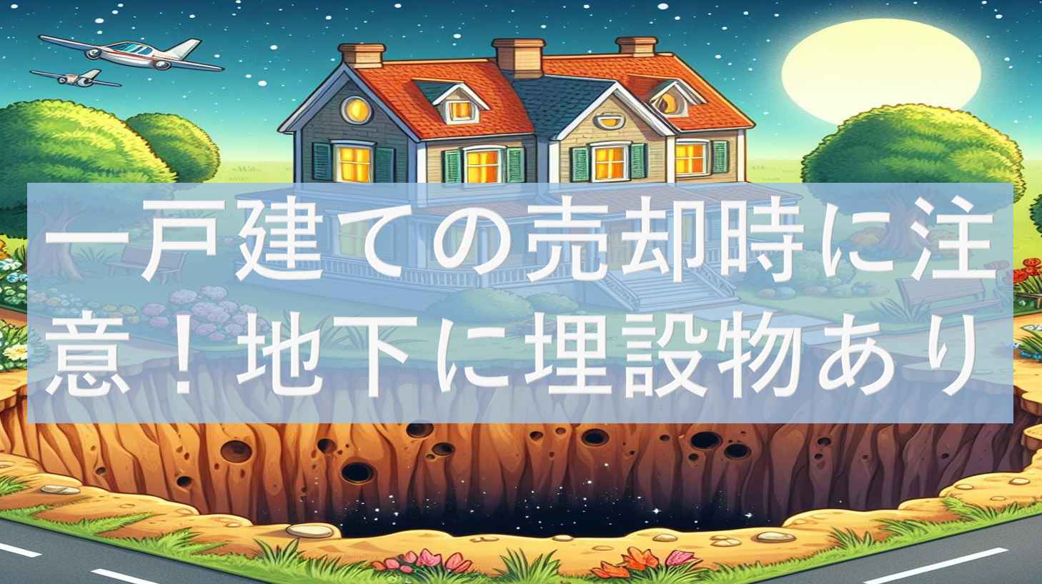 一戸建ての売却に注意！地下に埋設物あり