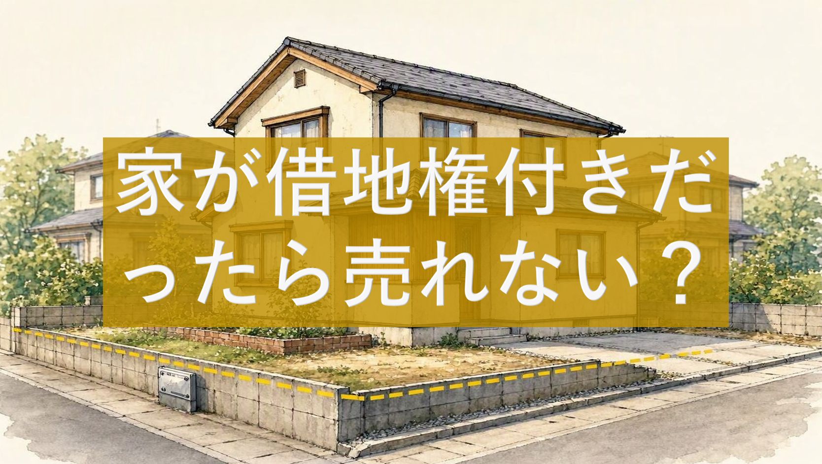 家が借地権付きだったら売れない？
