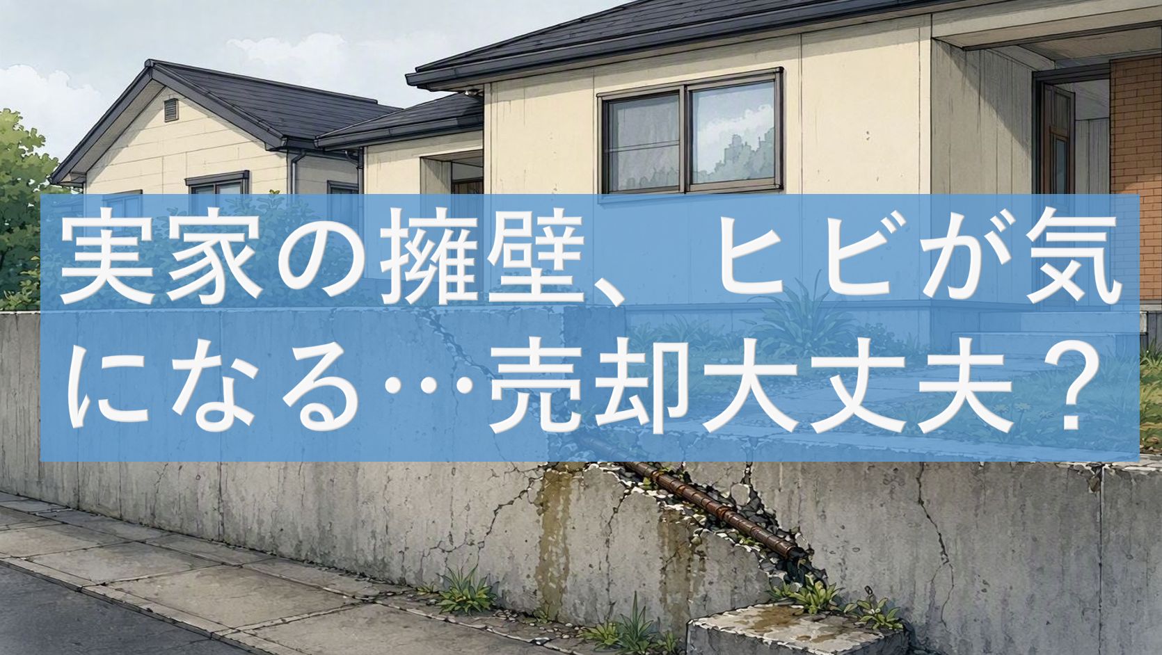 実家の擁壁、ヒビが気になる…売却大丈夫?