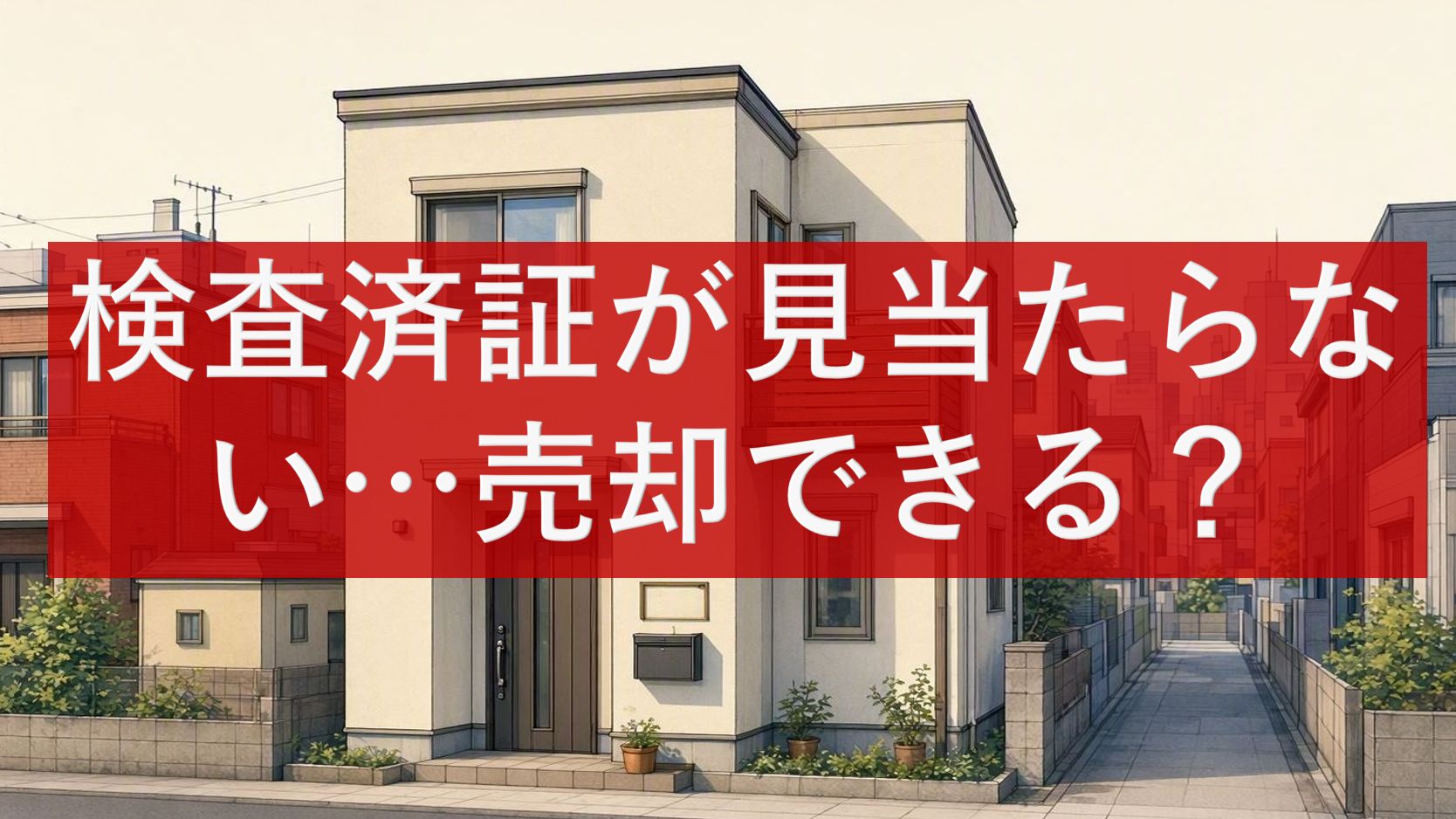 検査済証が見当たらない…売却できる？