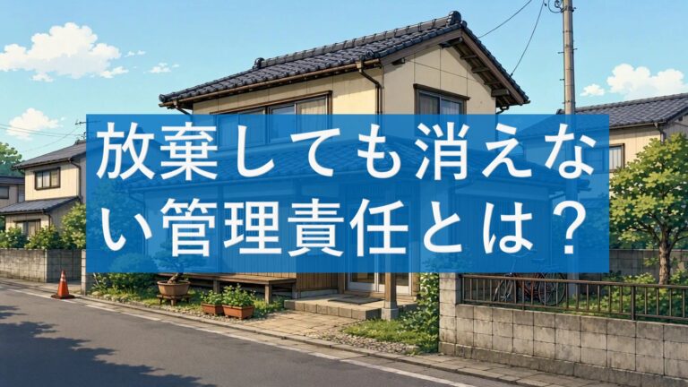 放棄しても消えない管理責任とは？