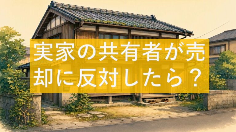 実家の共有者が売却に反対したら?