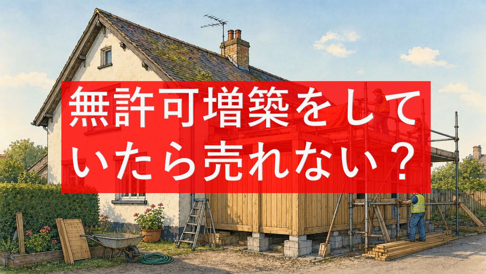 無許可増築をしていたら売れない？