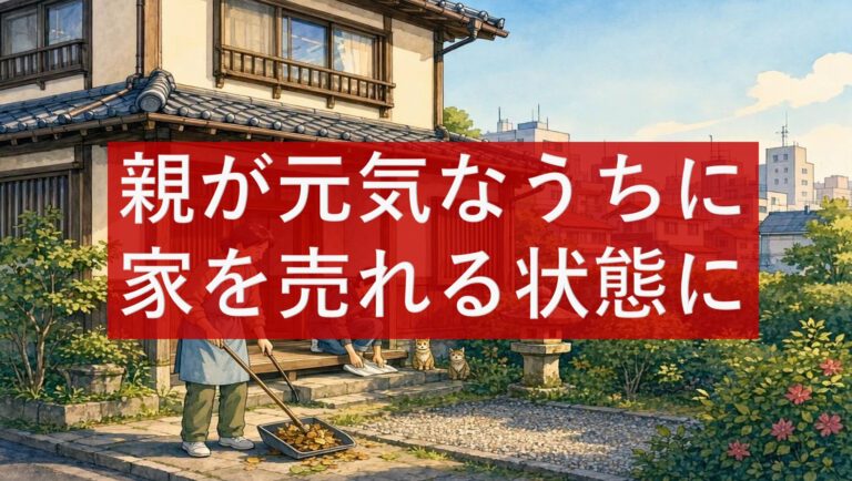 親が元気なうちに家を売れる状態に