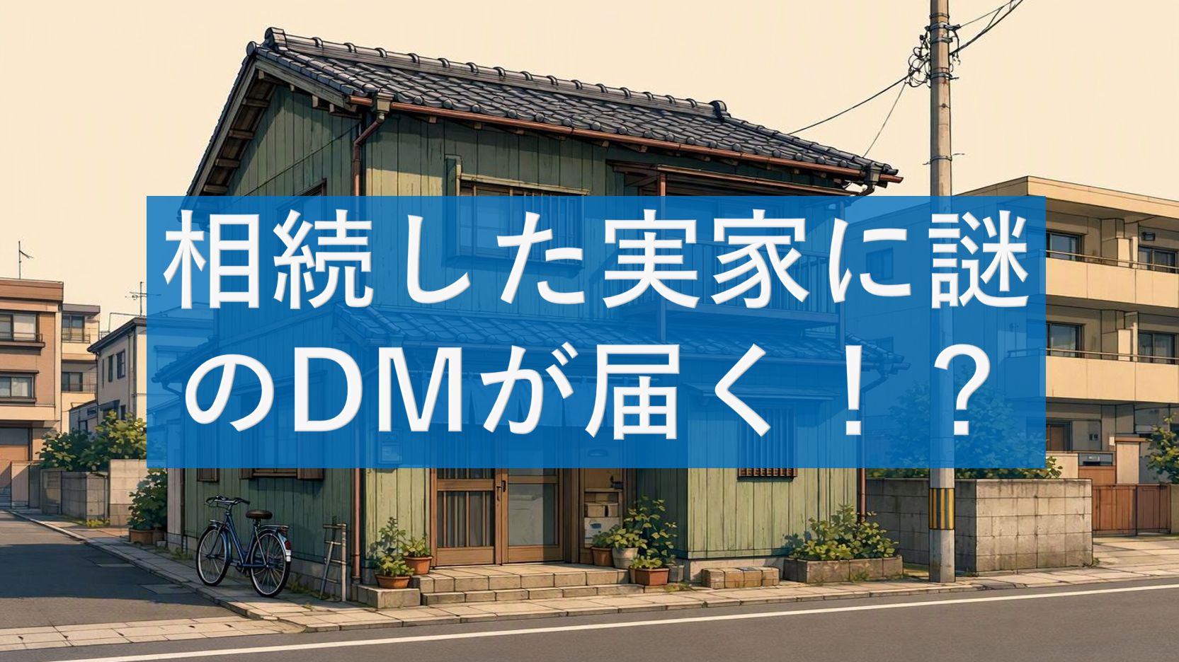 相続した実家に謎のDMが届く!?