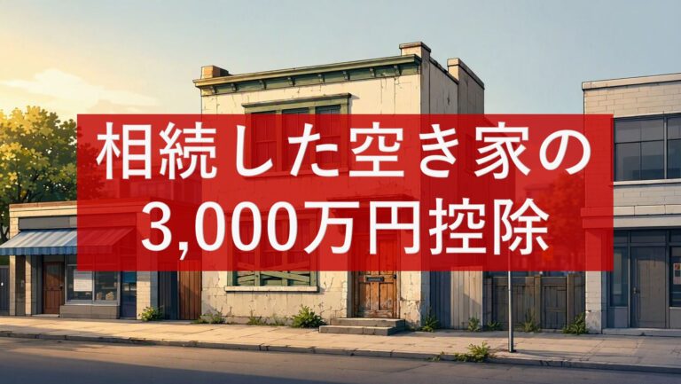 相続した空き家の3,000万円控除