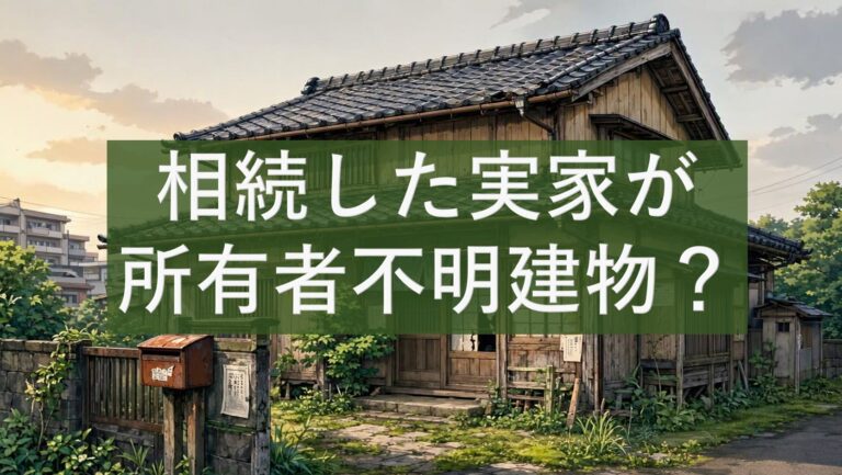 相続した実家が所有者不明建物？