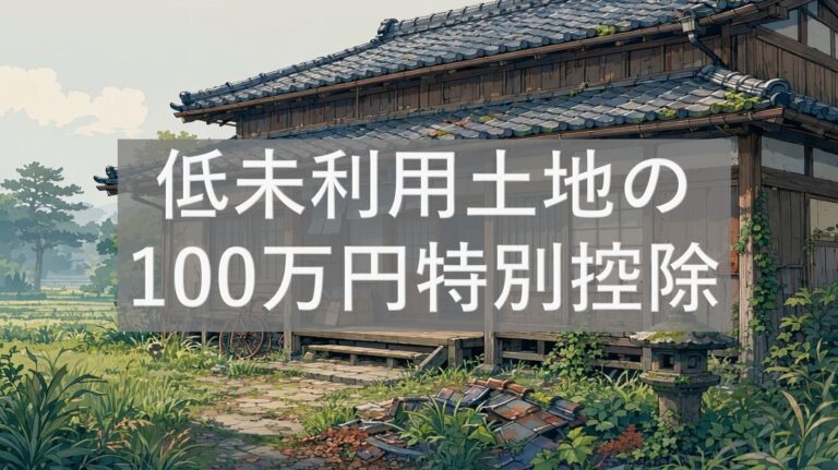 低未利用土地の100万円特別控除